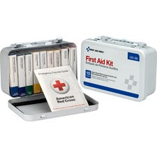 Unitized First Aid Kit For 10 People, 65 Pieces, Osha/ansi, Metal Case