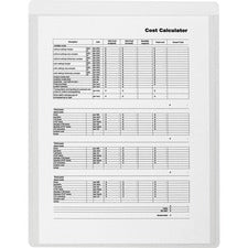 Business Source Self-Adhesive Shop Ticket Holders - 8.5" x 11" x - Vinyl - 50 / Box - Clear