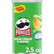 Pringles Sour Cream & Onion - Sour Cream, Onion - Can - 1 Serving Can - 2.50 oz - 12 / Carton Pringles Sour Cream & Onion - Sour Cream, Onion - Can - 1 Serving Can - 2.50 oz - 12 / Carton