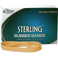 Alliance Rubber 25055 Sterling Rubber Bands - Size #105 - Approx. 70 Bands - 5" x 5/8" - Natural Crepe - 1 lb Box