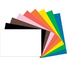 Tru-Ray Heavyweight Construction Paper - 36"Width x 24"Length - 50 / Pack - Assorted - Sulphite
