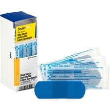 Refill For Smartcompliance General Cabinet, Blue Metal Detectable Bandages,1 X 3, 25/box