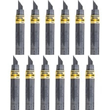 Pentel Super Hi-Polymer Leads - 0.9 mmBold Point - Black - 180 / Box