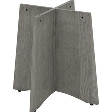 Lorell Weathered Charcoal Round Conference Table - Assembly Required - Weathered Charcoal