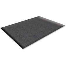 Genuine Joe Soft Step Vinyl Anti-Fatigue Mats - Warehouse - 36" Length x 24" Width x 0.38" Thickness - Vinyl - Black