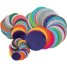 Spectra Art Tissue Deluxe Bleeding Circles - Paint - 2250 Piece(s) x 4"Diameter - 24 Each - Cerise, National Blue, Chinese Red, Spring Green, Dark Pink, Scarlet, Magenta, Sky Blue, Canary, Orchid, Azure Blue, ... - Tissue, Paper