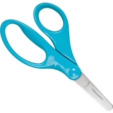 Fiskars 5" Blunt-tip Kids Scissors - 5" Overall LengthSafety Edge Blade - Blunted Tip - Turqoise - 1 Each