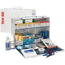 ANSI 2015 Class B+ Type I and II Industrial First Aid Kit for 75 People, 446 Pieces, Metal Case