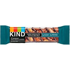 Nuts And Spices Bar, Dark Chocolate Nuts And Sea Salt, 1.4 Oz, 12/box