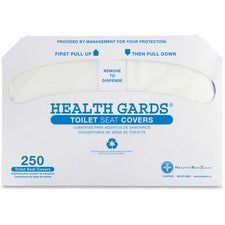 Hospeco Half-fold Toilet Seat Covers - Half-fold - 5000 / Carton - Plastic - White