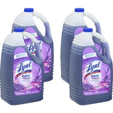 Lysol Clean/Fresh Lavender Cleaner - For Multi Surface - 144 fl oz (4.5  quart) - Clean & Fresh Lavender Orchid Scent - 4 / Carton - Purple