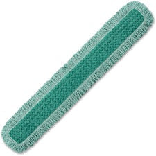 HYGEN Dust Mop Heads With Fringe, Green, 48, Microfiber