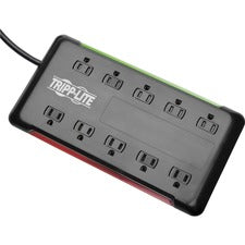 Tripp Lite Protect It! 10-Outlet Surge Protector, 6 ft. Cord, 2880 Joules, Black Housing - 10 x NEMA 5-15R - 1800 VA - 2880 J - 120 V AC Input