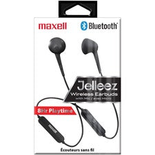 Maxell Jelleez Earset - Wireless - Bluetooth - Earbud - Black