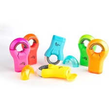 So-Mine Serve Ring Eraser & Sharpener - Plastic - Multicolor - 1 Each
