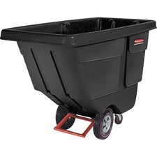 Rubbermaid Commercial 850lb Capacity Utility Tilt Truck - 850 lb Capacity - x 33.5" Width x 72.2" Depth x 43.8" Height - Black - 1 Each