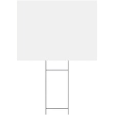 Headline Signs H-frame Corrugated Board - White Plastic Surface - Corrugated, Long Lasting, Rigid, Strong - 1 Each24" x 18"
