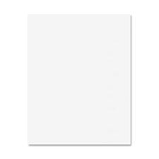 Pacon Railroad Board - Art, Craft, Mat, Mounting, Block Printing, Painting, Marker, Stenciling, Poster - 22"Width x 28"Length - 100 / Carton - White