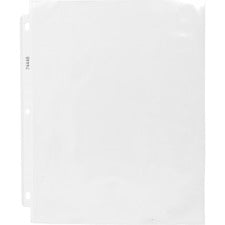 Business Source Economy Weight Sheet Protectors - 11" Height x 9" Width - 2 mil Thickness - For Letter 8 1/2" x 11" Sheet - Ring Binder - Rectangular - Semi Clear - Polypropylene - 200 / Box