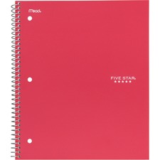 Five Star Wirebound 1-subject Notebook - Ring8" x 10.5" - Bend Resistant, Crack Resistant - 1 Each