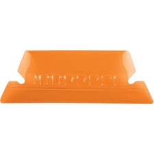 Pendaflex Hanging Folder Plastic Tabs - 25 Tab(s) - 5 Tab(s)/Set2" Tab Width - Orange Plastic Tab(s) - 25 / Pack