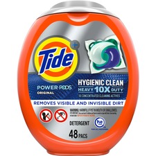 Tide Hygienic Clean Heavy Duty Pods - Pod - Original Scent - 48 / Pack - Blue