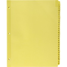 Business Source Preprinted 1-31 Tab Index Dividers - Printed Tab(s) - Digit - 1-31 - 31 Tab(s)/Set - 8.5" Divider Width x 11" Divider Length - Letter - 3 Hole Punched - Buff Buff Paper Divider - Buff Plastic Tab(s) - 31 / Set