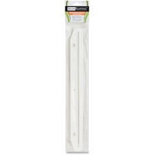 Baumgartens Magazine/Catalog Organizer Strips - 11.6" Length - 3 x Holes - Ring Binder - Clear - 12 / Pack