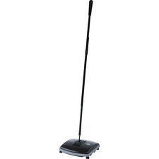 Rubbermaid Commercial Floor/Carpet Sweeper - Nylon Bristle - 6.50" Brush Face - 9.5" Overall Length - Plastic Handle - 1 Each - Gray