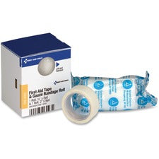 Smartcompliance First Aid Tape/gauze Roll Combo, 0.5" X 5 Yd Tape, 2" X 4 Yd Gauze
