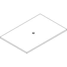 Lorell Prominence 2.0 Rectangular Conference Tabletop - Espresso Rectangle, Laminated Top x 72" Table Top Width x 48" Table Top Depth x 1.50" Table Top Thickness - Assembly Required