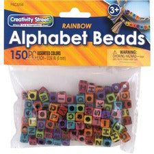 Creativity Street Alphabet Beads - Skill Learning: Alphabet - Assorted