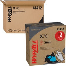 X70 Cloths, Pop-up Box, 9.13 X 16.8, Blue, 100/box, 10 Boxes/carton