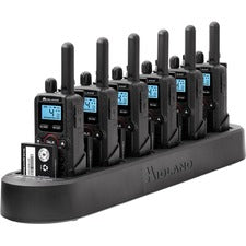 Midland BizTalk BR180X6BGC On-Site Business Radio Bundle Pack - 4 Radio Channels - 142 Total Privacy Codes - Lightweight - Lithium Ion (Li-Ion)