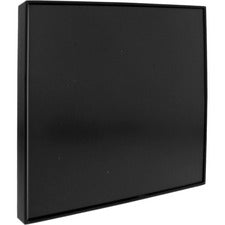 Lorell Snap Plate Architectural Sign - 1 Each - 10" Width x 10" Height - Square Shape - Easy Readability, Injection-molded, Easy to Use - Plastic - Black
