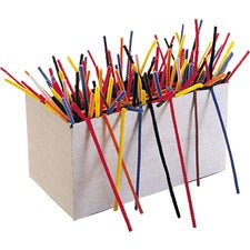 Creativity Street Chenille Stems Classpack - Craft, Classroom Activities - 12.50"Height x 157.5 milThickness x 12"Length - 1000 / Box - Assorted - Polyester