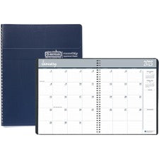 14-month Recycled Ruled Monthly Planner, 11 X 8.5, Blue Cover, 14-month (dec To Jan): 2022 To 2024