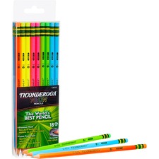 Ticonderoga Bright Neon No. 2 Pencils