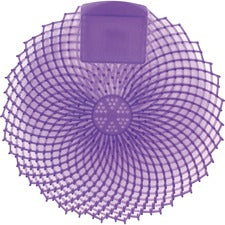 Genuine Joe Eclipse Anti-Splash Deodorizing Urinal Screen - Anti-splash - 1 Dozen - Purple