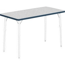 Lorell Classroom Rectangular Activity Tabletop - Gray Nebula Rectangle, High Pressure Laminate (HPL) Top - 48" Table Top Width x 24" Table Top Depth x 1.13" Table Top Thickness - Assembly Required