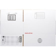 Scotch Mailing Box - External Dimensions: 14" Length x 10" Width x 5.5" Height - White - For Mail - Recycled - 1 Each