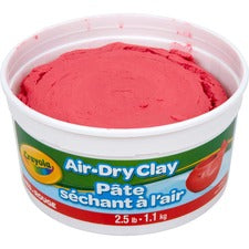 Crayola Air-Dry Clay - Art, Classroom, Art Room - 1 Each - Red