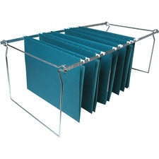 Business Source Premium File Folder Frames - Legal - Metal - Stainless Steel - 6 / Box