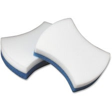 Scotch-Brite Easy Erase Sponge Pads - 1.3" Height x 2.8" Width x 4.5" Depth - 12/Carton - Polymeric Foam, Urethane - Blue, White