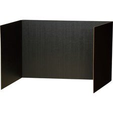 Pacon Privacy Boards - 48"W x 16"H - 4 Boards/Pack - Black