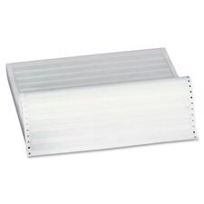 Sparco Continous-form 1/2" Green Bar Computer Paper - 14 7/8" x 11" - 18 lb Basis Weight - 280 / Carton - Perforated
