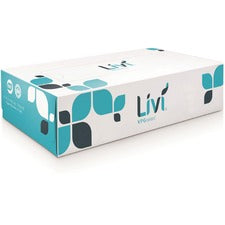 Livi Solaris Paper 2-ply Facial Tissue - 2 Ply - 8.37" x 8.07" - White - Virgin Fiber - Soft, Eco-friendly, Embossed - For Face - 100 Per Box - 30 / Carton