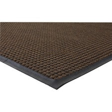 Genuine Joe Waterguard Wiper Scraper Floor Mats - Carpeted Floor, Indoor, Outdoor - 72" Length x 48" Width - Polypropylene - Brown