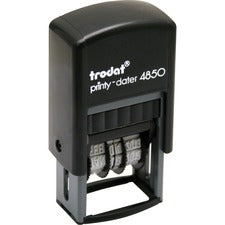 Trodat Micro 5-in-1 Date Stamp - Date Stamp - "E-MAILED, FAXED, PAID, RECEIVED" - 0.75" Impression Width - 10000 Impression(s) - 4 Bands - Assorted - Plastic Plastic - Recycled - 1 Each
