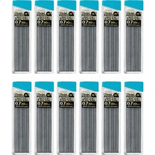 Pentel Super Hi-Polymer Leads - 0.7 mmMedium Point - Black - 360 / Box
